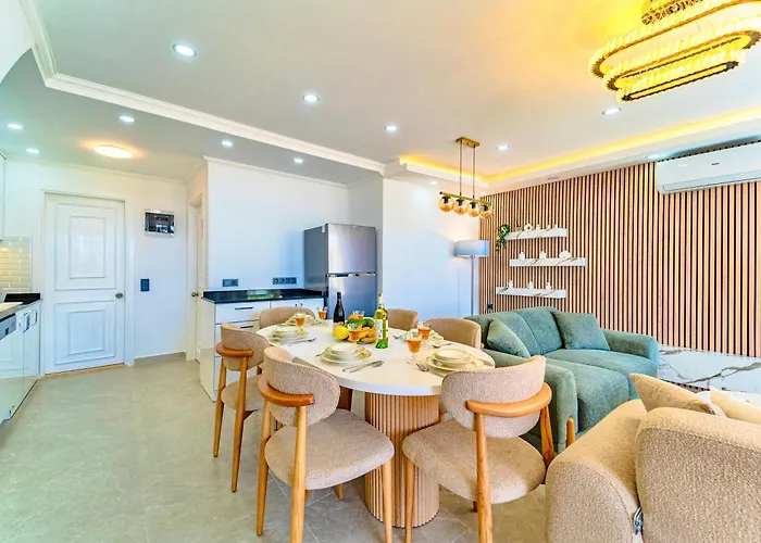 Stunning Modern Duplex In Kalkan בית נופש